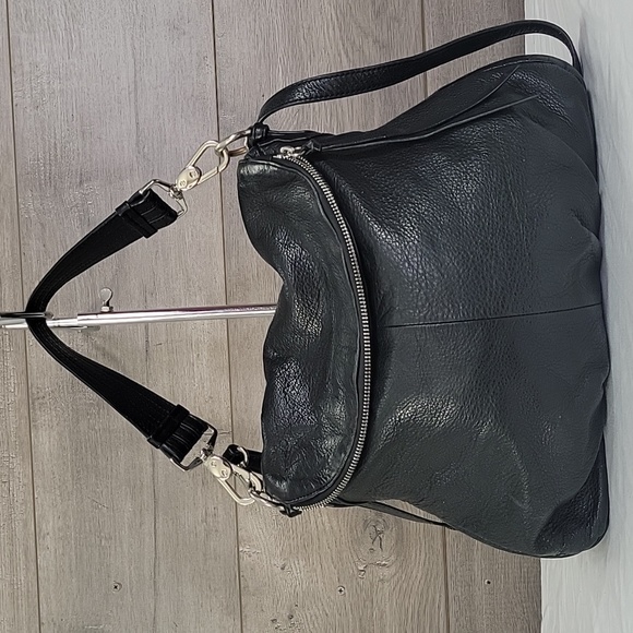 margot Handbags - Margot Black Leather Flap Front Crossbody Shoulder Bag